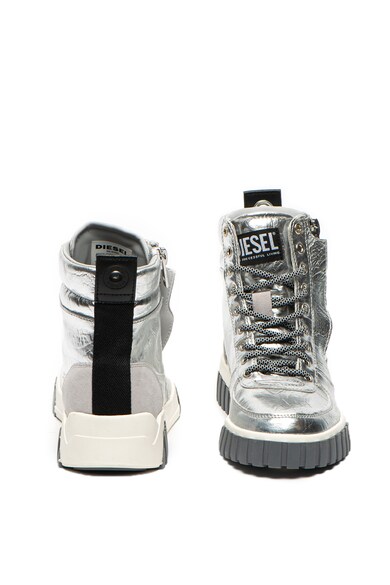 Diesel S-Rua magas szárú sneaker fémes hatással női
