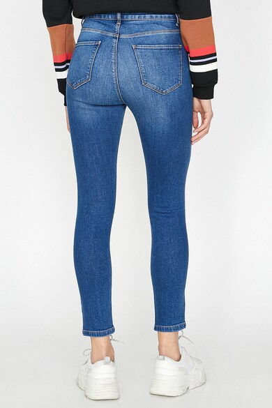 KOTON Kate skinny fit crop fazonú farmernadrág mosott hatással női