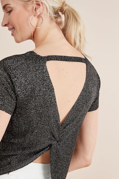 NEXT Bluza stralucitoare cu detaliu nod pe partea din spate Femei