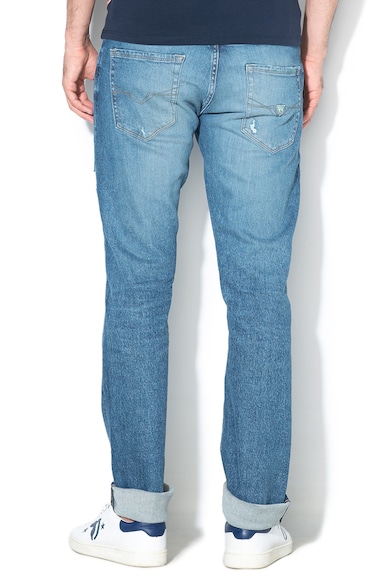 GUESS JEANS Vermont slim fit farmernadrág szaggatott hatással férfi