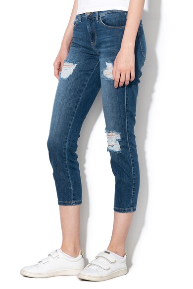 GUESS JEANS Capri farmernadrág szaggatott hatással női