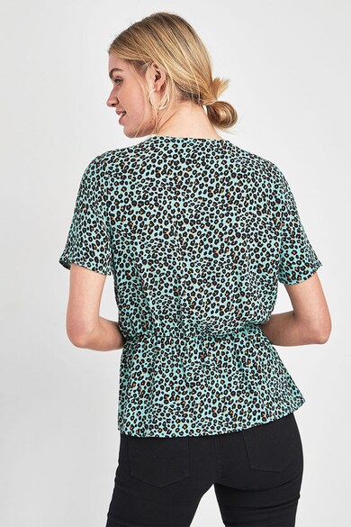 NEXT Bluza cu decolteu in V si animal print Femei