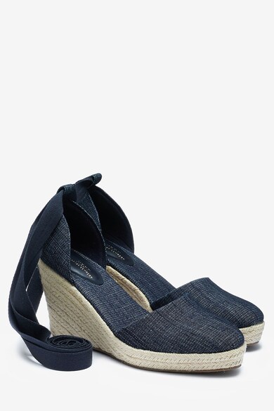 NEXT Pantofi tip espadrile wedge, cu aspect de denim Femei