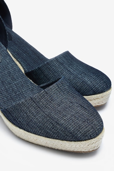 NEXT Pantofi tip espadrile wedge, cu aspect de denim Femei