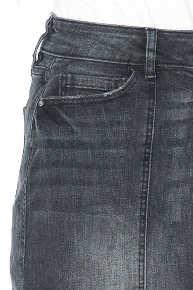 EDC by Esprit Fusta mini din denim, cu fermoar Femei