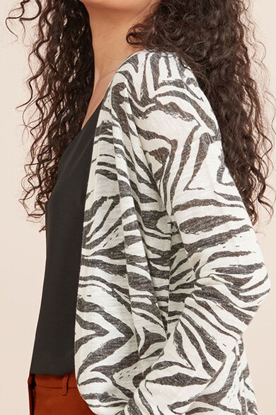 NEXT Cardigan din amestec de in, cu model zebra Femei