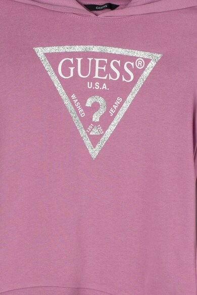 GUESS JEANS Hanorac cu imprimeu logo stralucitor Fete