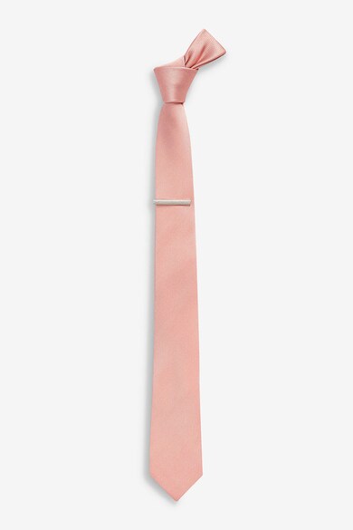 NEXT Szatén nyakkendőből és díszzsebkendőből álló szett férfi