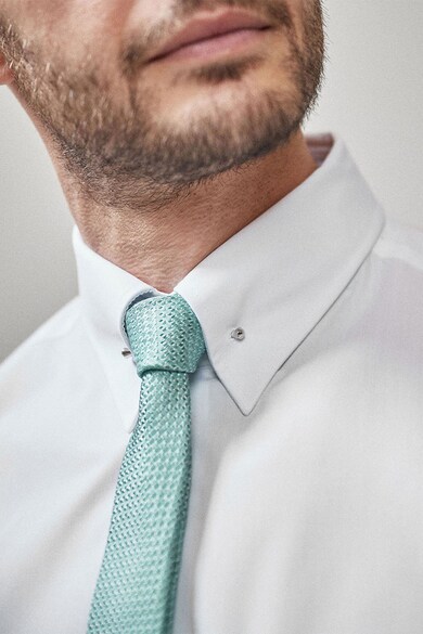 NEXT Szűk fazonú ing gallértűvel és nyakkendővel férfi