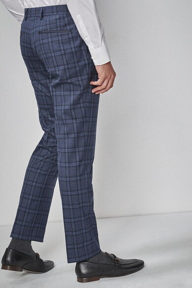 NEXT Pantaloni eleganti slim fit in carouri Barbati