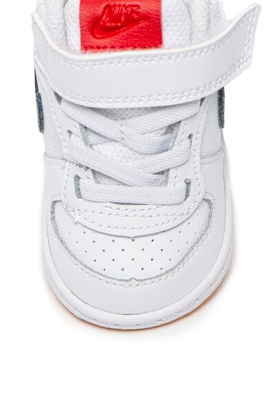 Nike Pantofi sport mid-high de piele, cu logo Court Borough Baieti