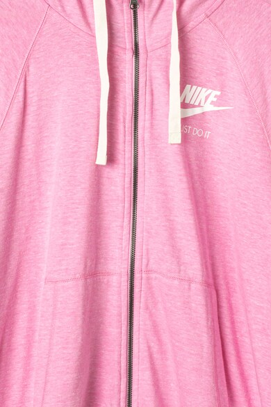Nike Plus Size NSW Gym Vintage cipzáros kapucnis pulóver logórátéttel női