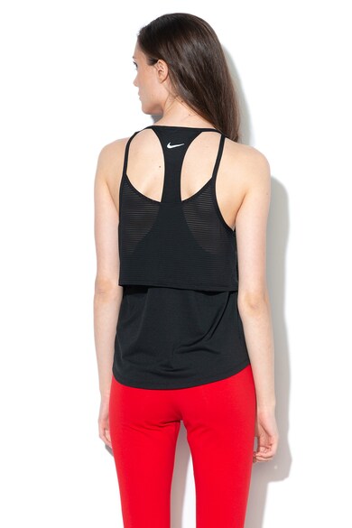 Nike Топ с изрязан гръб за бягане Жени