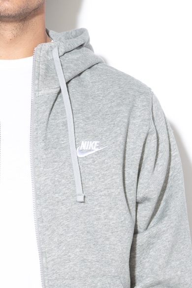 Nike Sportswear Club cipzáros felső kapucnival és hímzett logóval férfi
