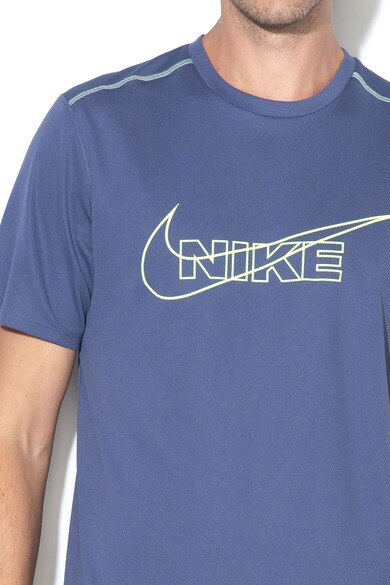 Nike Tricou cu imprimeu logo si Dri-FIT, pentru alergare Barbati