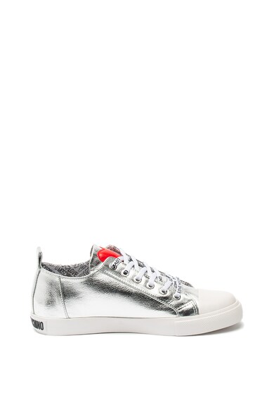 Love Moschino Fémes hatású műbőr sneaker női