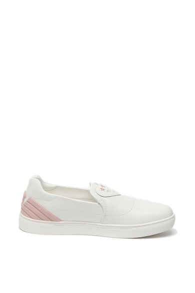 Emporio Armani Pantofi slip-on de piele, cu insertii de cauciuc Femei