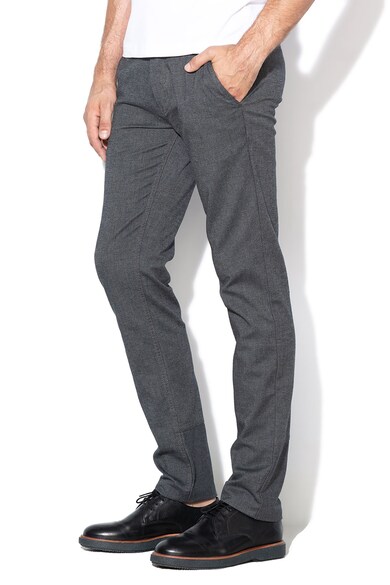 BOSS Hugo Boss, Pantaloni chino slim fit, cu aspect texturat Barbati