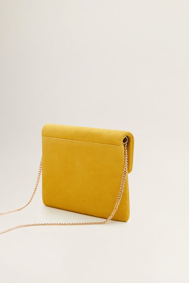 Mango Geanta crossbody de piele intoarsa Napoli Femei