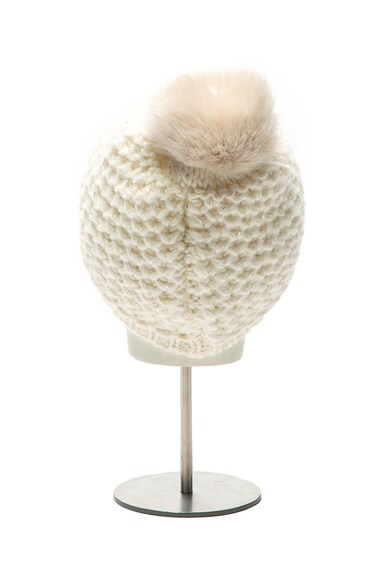 Esprit Плетена шапка с помпон от еко пух Жени