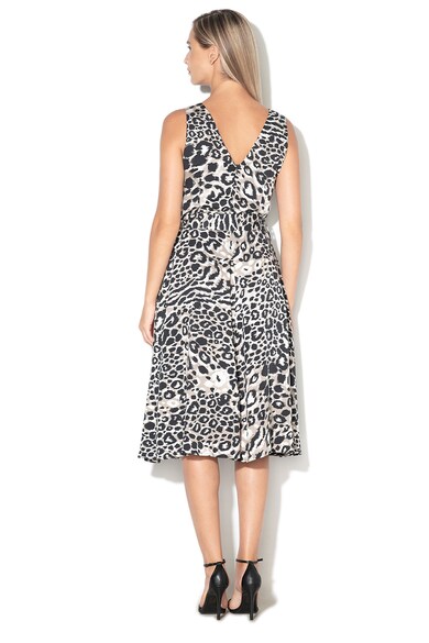 Esprit Rochie midi cu croiala pe bie si animal print Femei