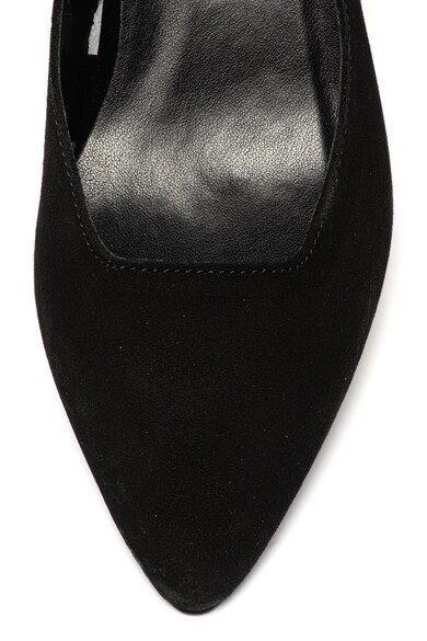 Esprit Hegyes orrú nyersbőr cipő vastag sarokkal női