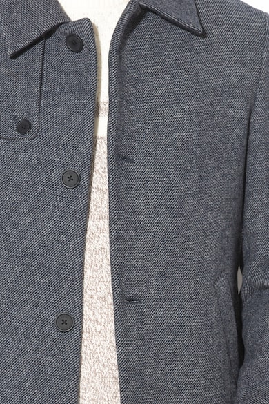 Esprit Gyapjútartalmú kabát gombos mandzsettákkal férfi