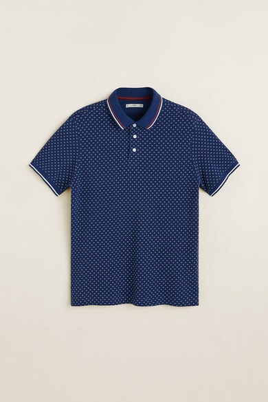 Mango Tricou polo cu model geometric Barbati