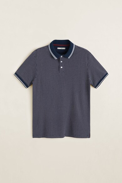 Mango Tricou polo cu model geometric Barbati