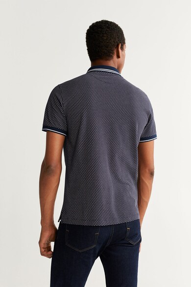 Mango Tricou polo cu model geometric Barbati