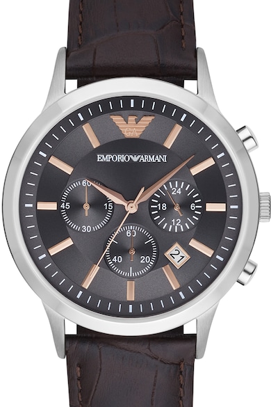 Emporio Armani Ceas cu o curea de piele Barbati