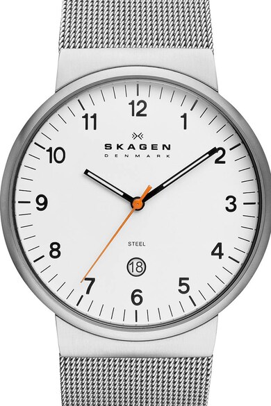 Skagen Ceas analog cu bratara cu model plasa Barbati