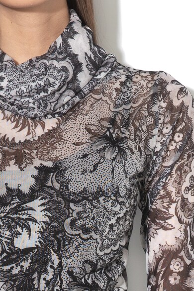 DESIGUAL Bluza de plasa cu guler drapat Sabana Femei