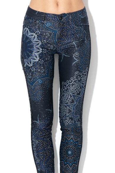 DESIGUAL Pantaloni skinny cu model grafic Yallon Femei