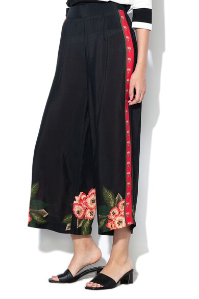 DESIGUAL Pantaloni culotte cu motive florale Amelie Femei