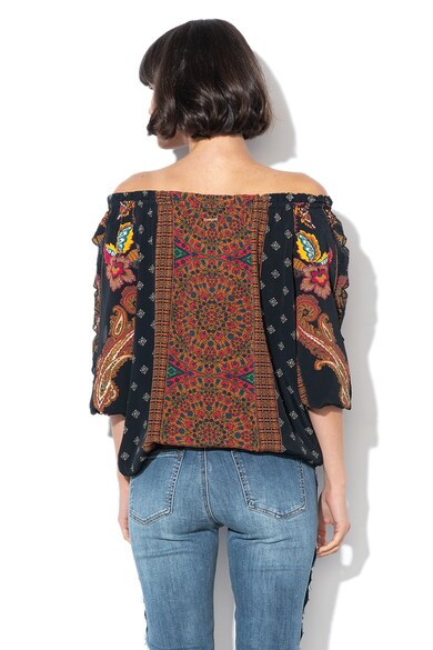 DESIGUAL Bluza cu model floral si insertii brodate Indira Femei