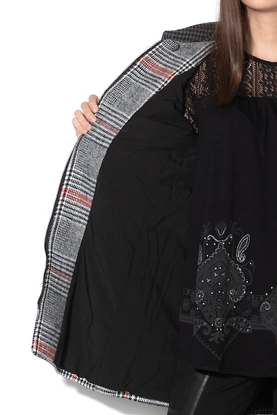 DESIGUAL Palton din amestec de lana, cu imprimeu Kira Femei
