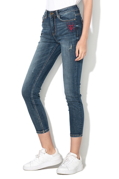 DESIGUAL Blugi skinny cu rupturi decorative Tibetan Femei