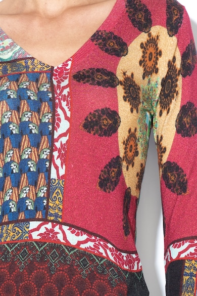 DESIGUAL Блуза с модал и цветен блок Жени