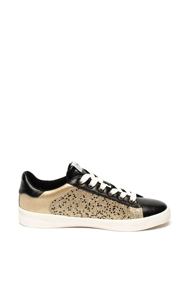 Pepe Jeans London Pantofi sport de piele ecologica cu particule stralucitoare Kioto Stars Femei