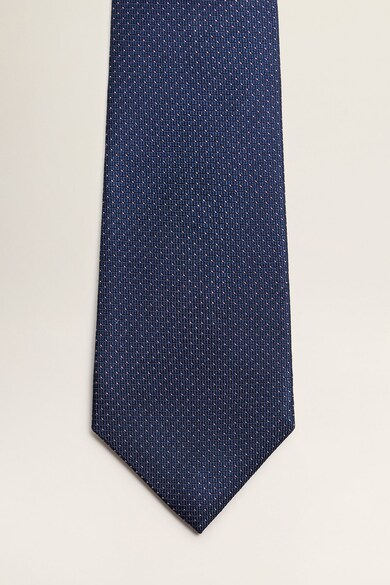 Mango Texturált selyem nyakkendő férfi