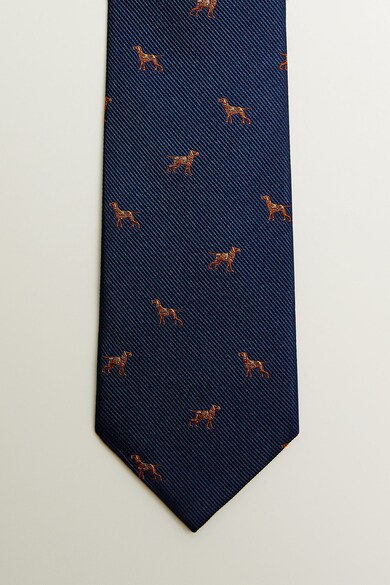 Mango Копринена вратовръзка с животни Мъже