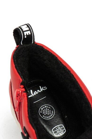 Clarks Crown Tor vízálló rövid szárú bőrbakancs irha hatású béléssel Fiú