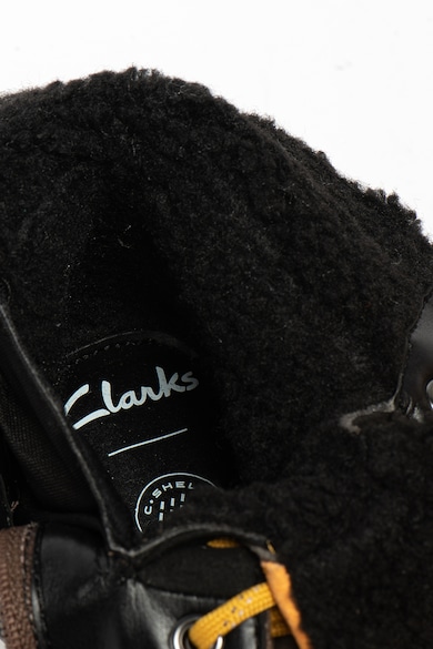 Clarks Водоустойчиви кожени боти Crown Spirit с текстил Момичета