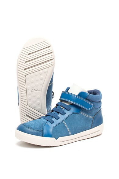 Clarks Emery Beat magas szárú sneaker nyersbőr betétekkel Lány