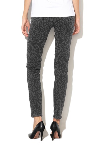 Silvian Heach Collection Blugi slim fit cu talie inalta si animal print Veronica Femei