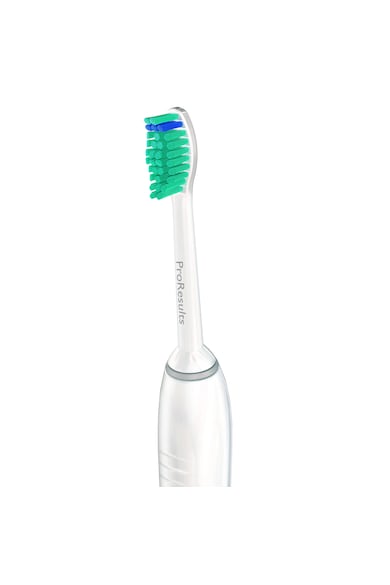 Philips Sonicare Set 2 Periute de dinti electrice  EasyClean HX6511/35, Numar de miscari/minut 62000, 1 baza, 1 program, Alb/Verde Barbati