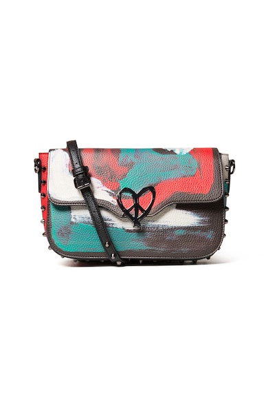 DESIGUAL Geanta crossbody de piele ecologica cu model abstract Femei