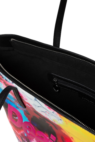 DESIGUAL Geanta shopper de piele ecologica cu model marmorat Femei