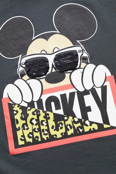 Mango Тениска Mickey Mouse с двулицеви пайети Момичета